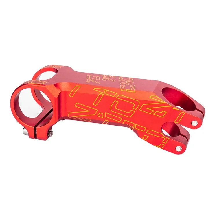ZTTO Bike Handlebar Stem Aluminum Alloy Mountain Bicycle Stem Riser - 90mm Red / -25 Degrees