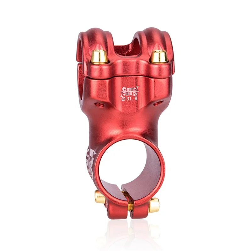 ZTTO Bike Handlebar Stem ±7 Degrees Aluminum Alloy Road Mountain Bicycle Stem Riser - Red