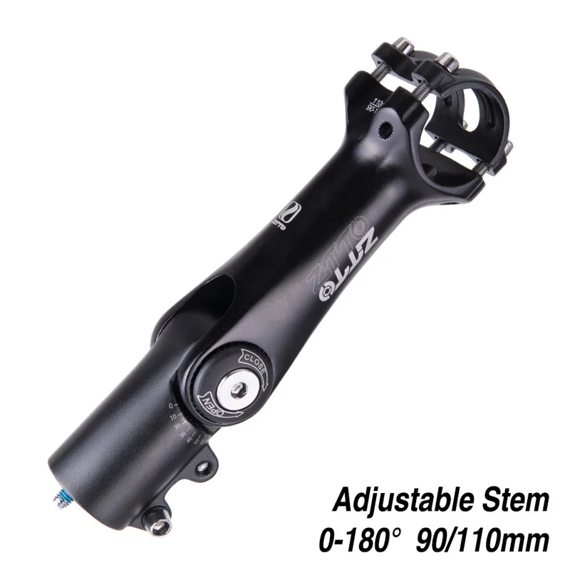 ZTTO 318BL3 MTB Handlebar Riser Aluminum Alloy Bicycle Stem Mountain Bike Stem - 31.8x100mm