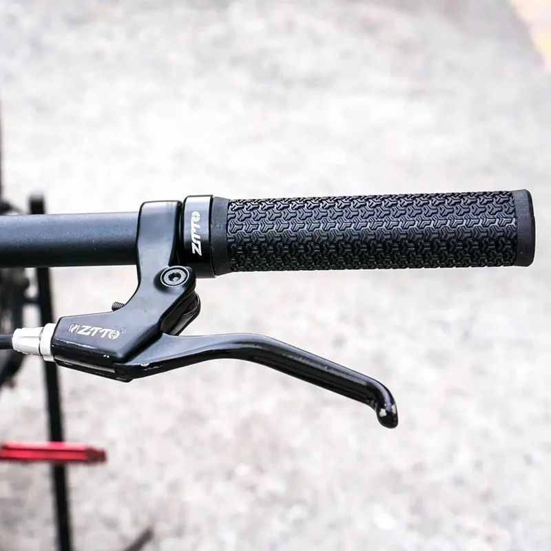 ZTTO AG13 Bike Aluminum Alloy Lockable Ring Grip Anti-Slip Rubber Handle Grip - Green