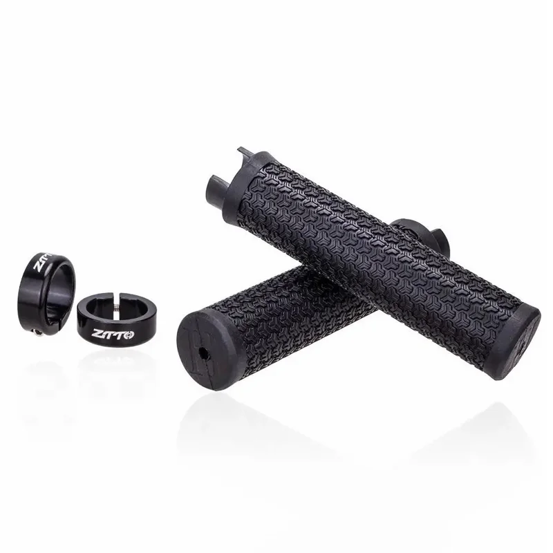 ZTTO AG13 Bike Aluminum Alloy Lockable Ring Grip Anti-Slip Rubber Handle Grip - Green