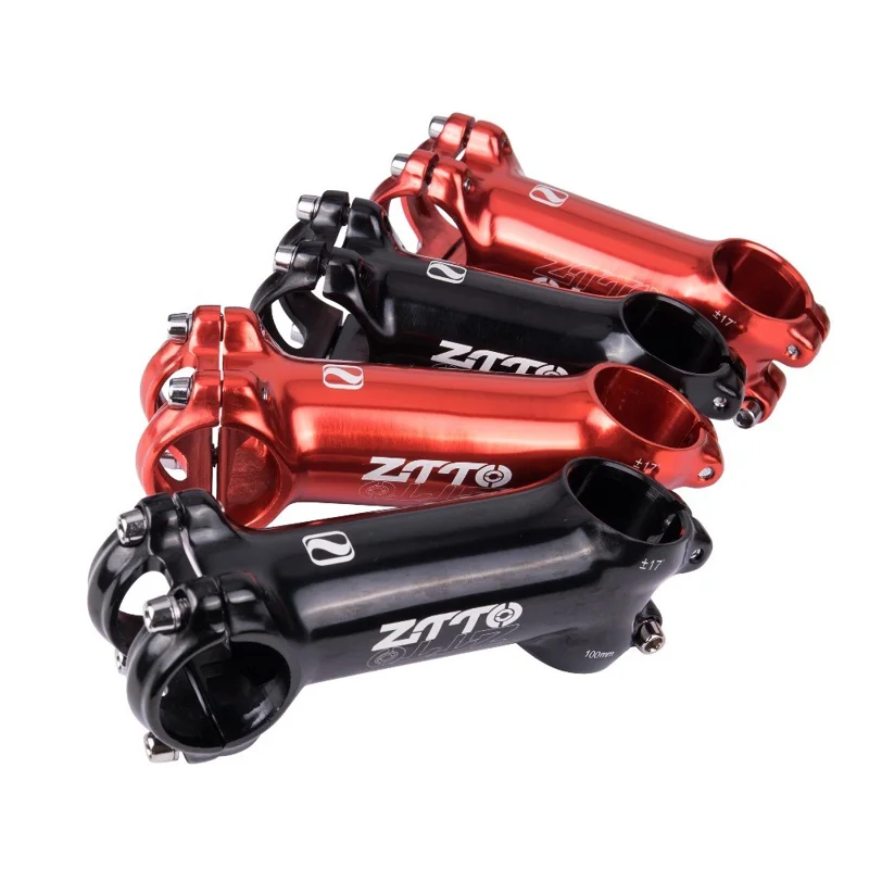 ZTTO JPBL17 Aluminum Alloy Degree Adjustable MTB Stem Mountain Bike Stem Handlebar Riser - 100MM / Red