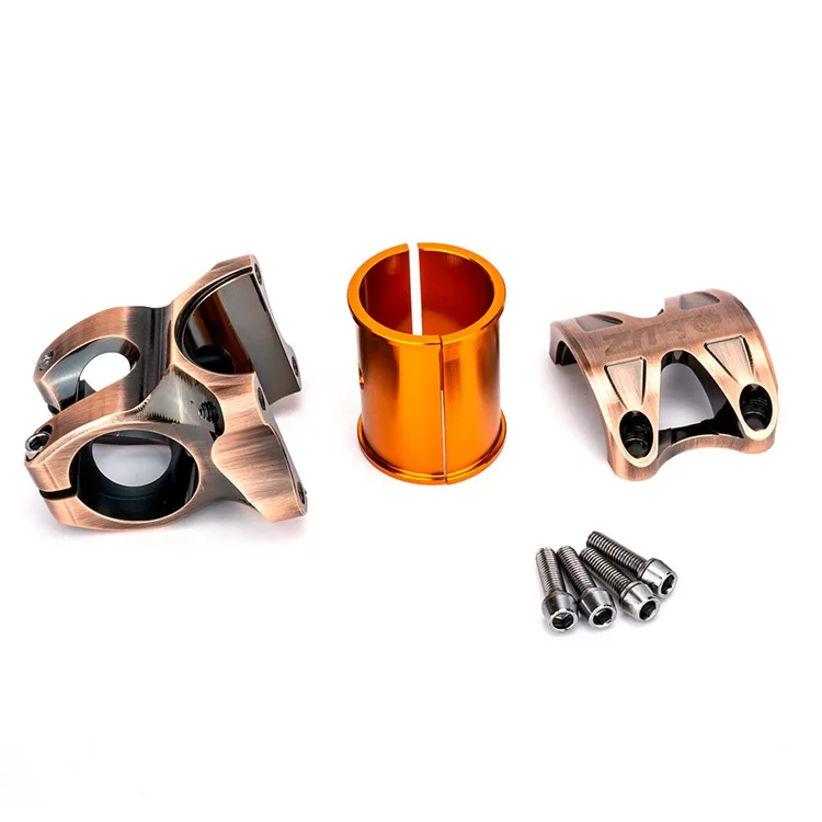 ZTTO GTSBL35 Stem de vélo à 0 degré Court Tige en Alliage d'Aluminium Vélo de Montagne - 31.8x35mm