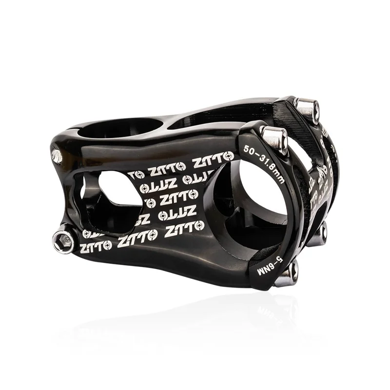 ZTTO AMBL2 31.8x50mm Bike Handlebar Short Stem Aluminum Alloy MTB Bicycle Stem Riser - Black