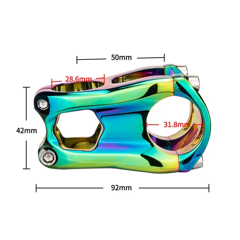 ZTTO AMBL2 31.8x50mm Bike Handlebar Short Stem Aluminum Alloy MTB Bicycle Stem Riser - Black