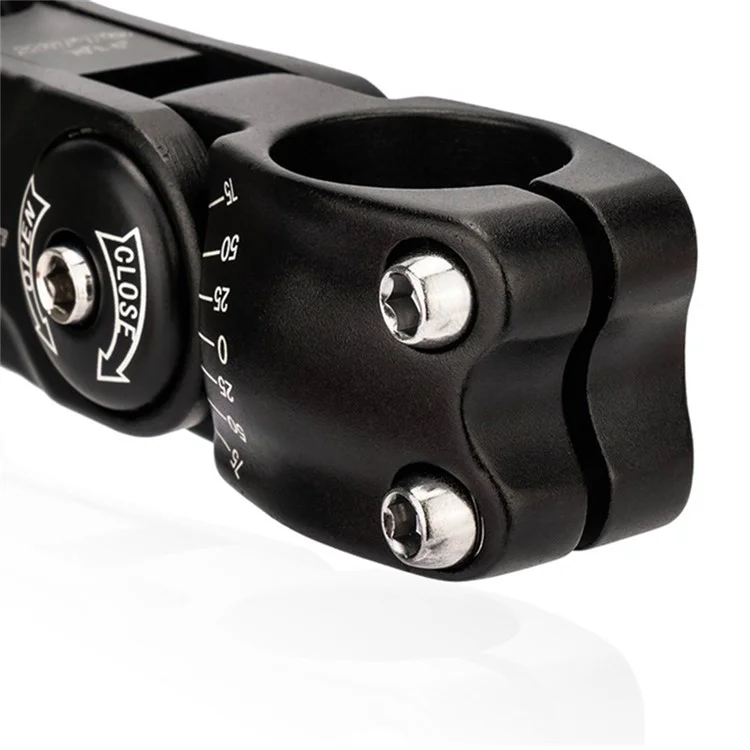 ZTTO CNCKTBL Angle Adjustable Bike Handlebar Stem CNC Aluminum Alloy MTB Bicycle Stem Riser - 31.8x110mm Black