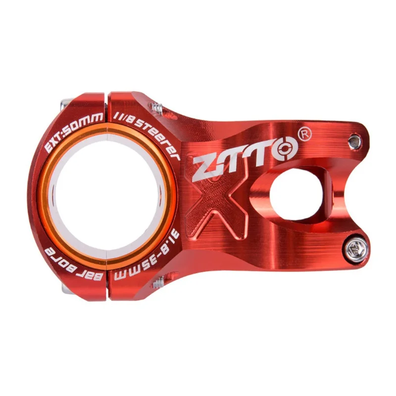 ZTTO AMBL3 31.8 / 35мм 2-in-1 0-степенный велосипедный выносной стержень из алюминиевого сплава - красный