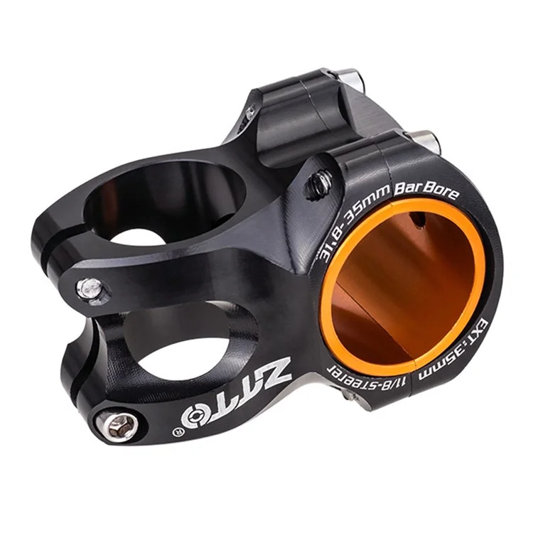 ZTTO XC35 31,8 / 35 mm 2-in-1 0-Grad Mountain Bike Vorbau Aluminium Legierung Riser - Schwarz