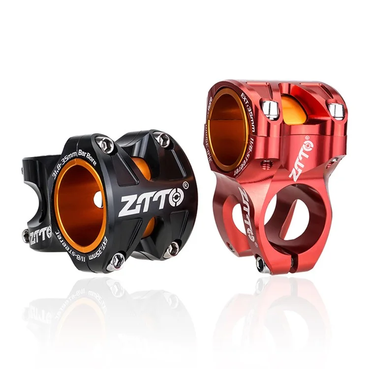 ZTTO XC35 31,8 / 35 mm 2-in-1 0-Grad Mountain Bike Vorbau Aluminium Legierung Riser - Schwarz