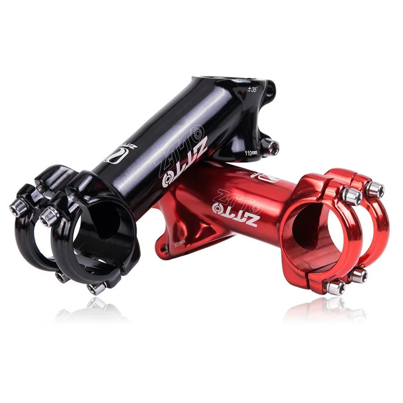 ZTTO Bike Handlebar Stem ±35 Degrees Aluminum Alloy MTB Bicycle Stem Riser - 90mm Red