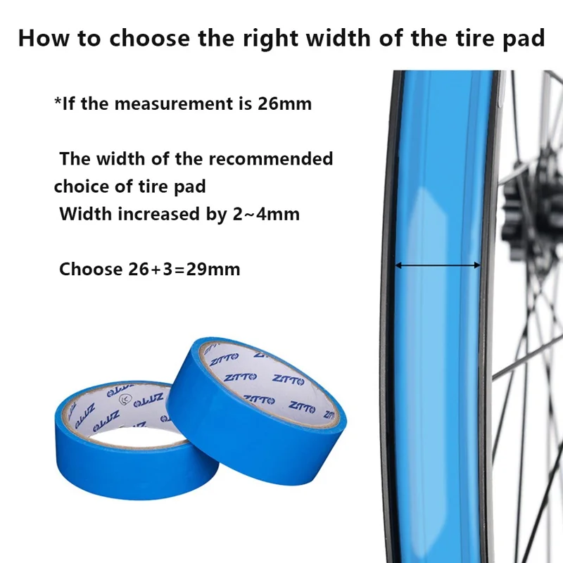 ZTTO ZT-TD 10m Pad de pneu de vélo sous vide à haute étanchéité à l'air - 16 mm