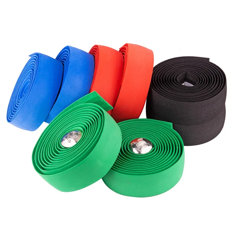 ZTTO BD4 2 Rolls EVC Bicycle Handlebar Anti-Slip Tape Road Bike Handlebar Wrap Strap - Green