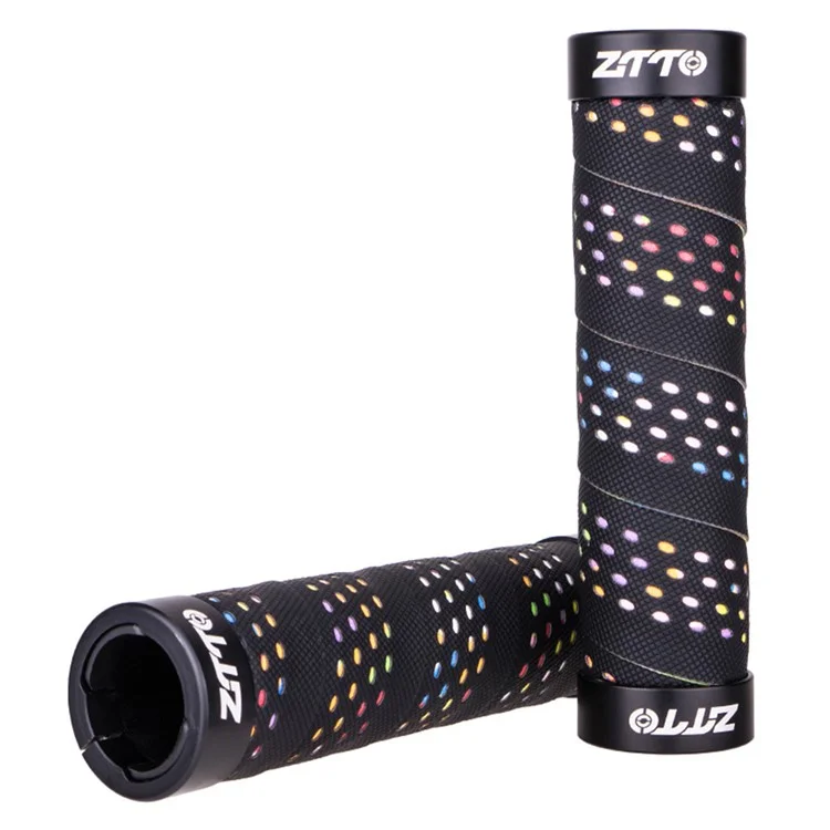 ZTTO AG115 Empunhaduras de Bicicleta à Prova de Choques Barra de Guidão MTB Mountain Bike Cobertura da Barra de Guidão - Preto+Multicor