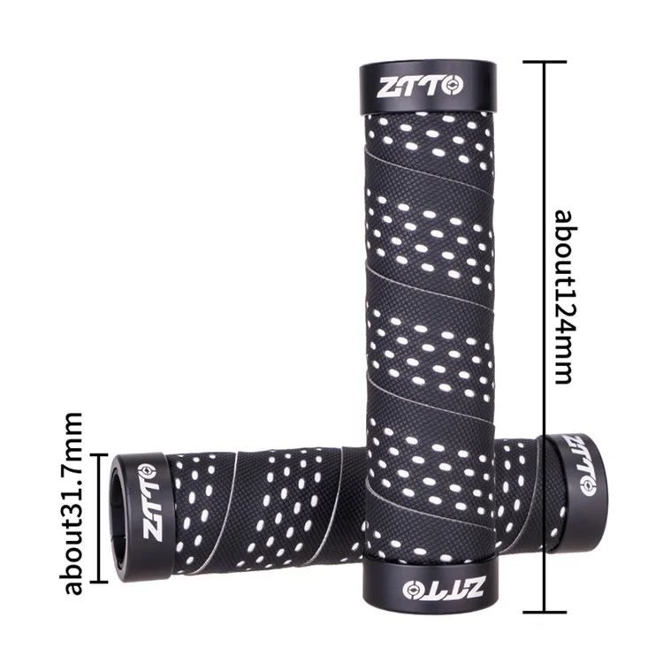 ZTTO AG115 Empunhaduras de Bicicleta à Prova de Choques Barra de Guidão MTB Mountain Bike Cobertura da Barra de Guidão - Preto+Multicor