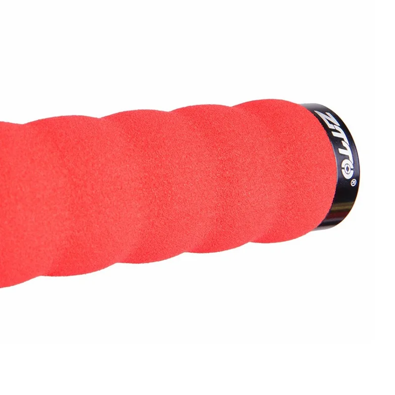 ZTTO AG30 Bicycle Shockproof Sponge Anti-Slip Lock Grips for Mountain Bike - Red