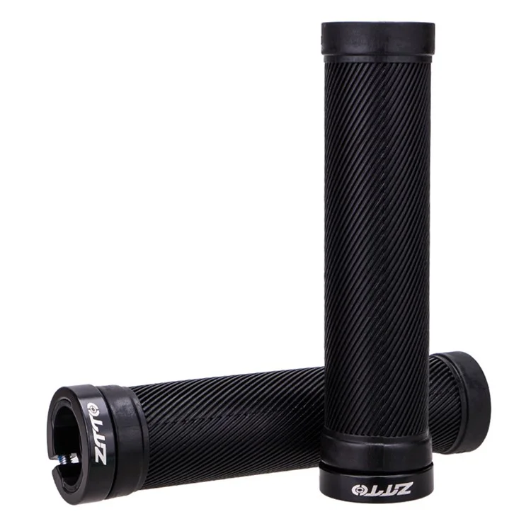 ZTTO AG40 Bike Anti-slip Handlebar Single-sided Locking Shockproof Rubber Bicycle Grips - Black
