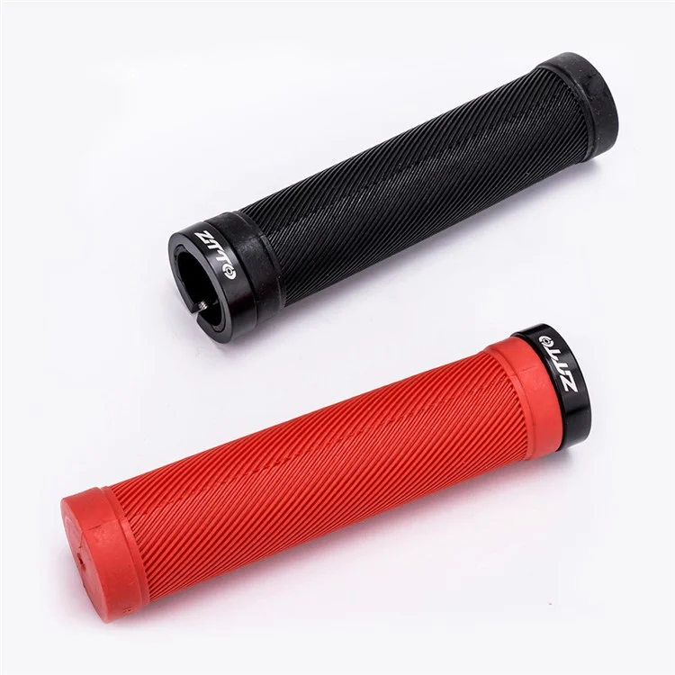 ZTTO AG40 Bike Anti-slip Handlebar Single-sided Locking Shockproof Rubber Bicycle Grips - Black