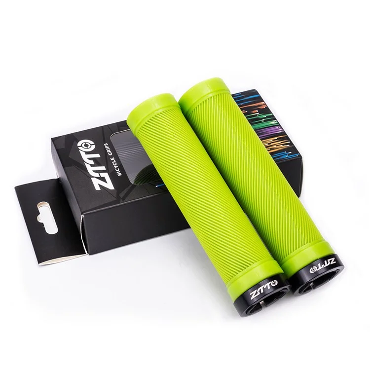 ZTTO AG40 Bike Anti-slip Handlebar Single-sided Locking Shockproof Rubber Bicycle Grips - Black
