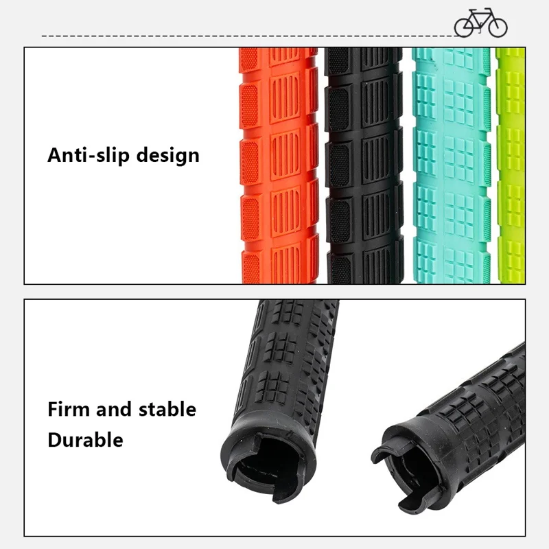 ZTTO AG38 Single-sided Locking Rubber Handlebar Grips MTB Bike Bicycle Handle Grips - Blue