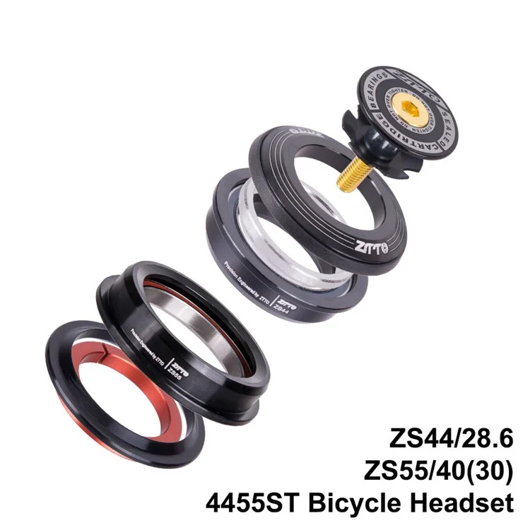 ZTTO 4455ST Alluminio Lega Bicicletta Forcella Anteriore Cuscinetto Sterzo Conico / Tubo Dritto