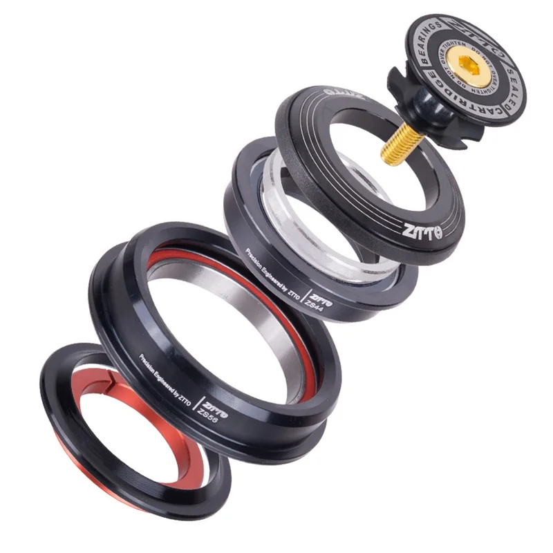 ZTTO 4456ST Алюминиевый сплав Bike Bearing Headset Tapered / Straight Tube Front Fork Headset