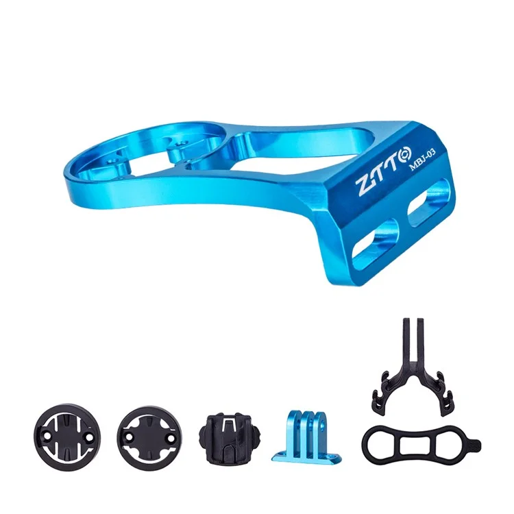 ZTTO MBJ-03 Soporte de Computadora de Bicicleta de Montaña Extensión Soporte para Garmin Bryton Cateye - Azul