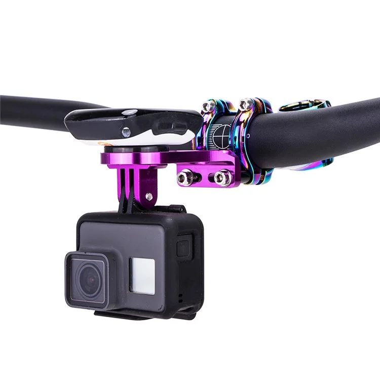 ZTTO MBJ-03 Soporte de Computadora de Bicicleta de Montaña Extensión Soporte para Garmin Bryton Cateye - Azul