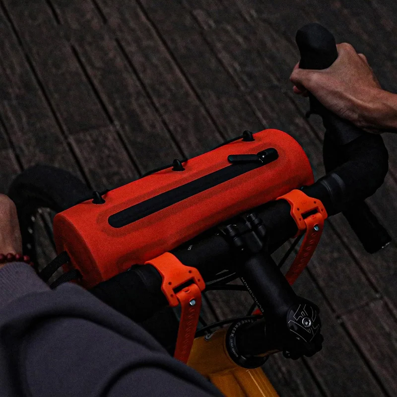 RHINOWALK SK400 41cm Adjustable TPU Scale Strap Water Bottle Cycling Equipment Fixing Band - Orange