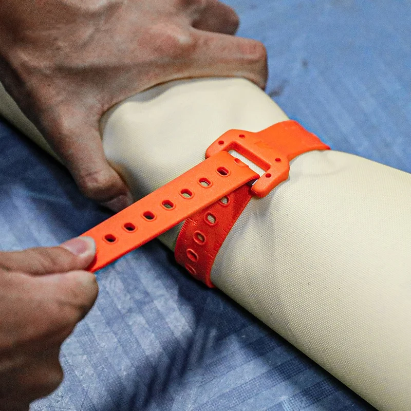 RHINOWALK SK400 41cm Adjustable TPU Scale Strap Water Bottle Cycling Equipment Fixing Band - Orange