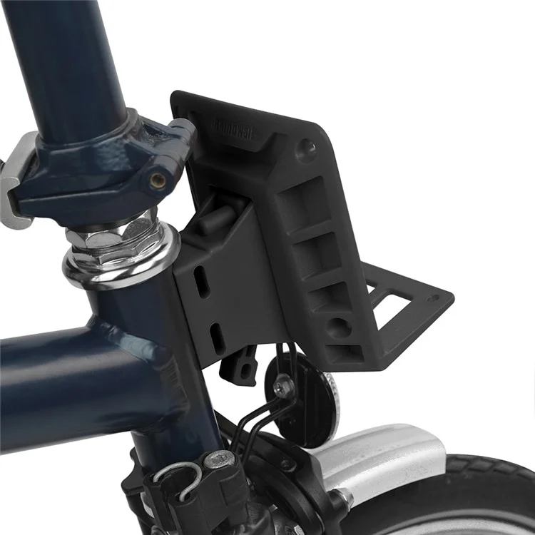 RHINOWALK SK701 For Brompton Bicycle Front Carrier Block Load-Bearing Base DIY Bike Bag Mount Adapter - Black