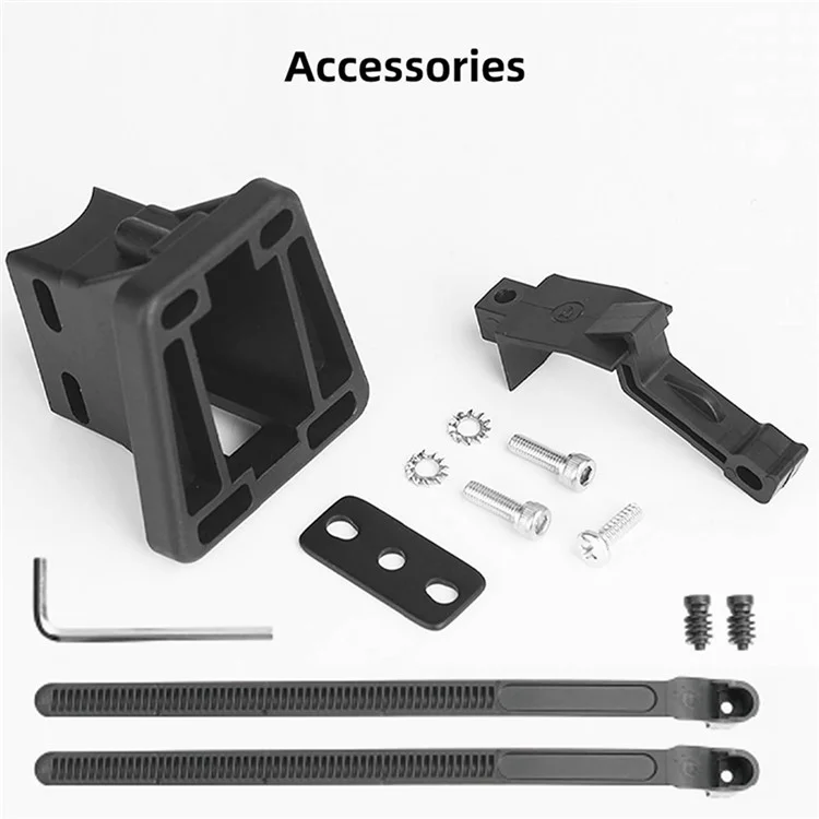 RHINOWALK SK701 For Brompton Bicycle Front Carrier Block Load-Bearing Base DIY Bike Bag Mount Adapter - Black