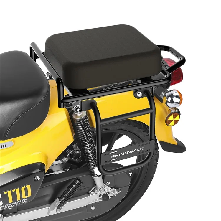 Rinowalk MTR006 Para Honda Cross Cub C110x Rack de Alfombra de Motocicleta de Acero al Carbono