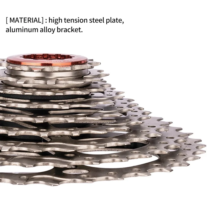 ZTTO Silver 10 Speed Flywheel Bike Cassette for Road Bicycle - 11T-30T