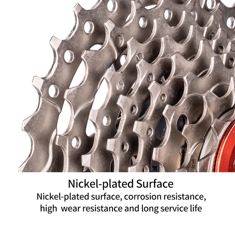 ZTTO Silver 10 Speed Flywheel Bike Cassette for Road Bicycle - 11T-30T