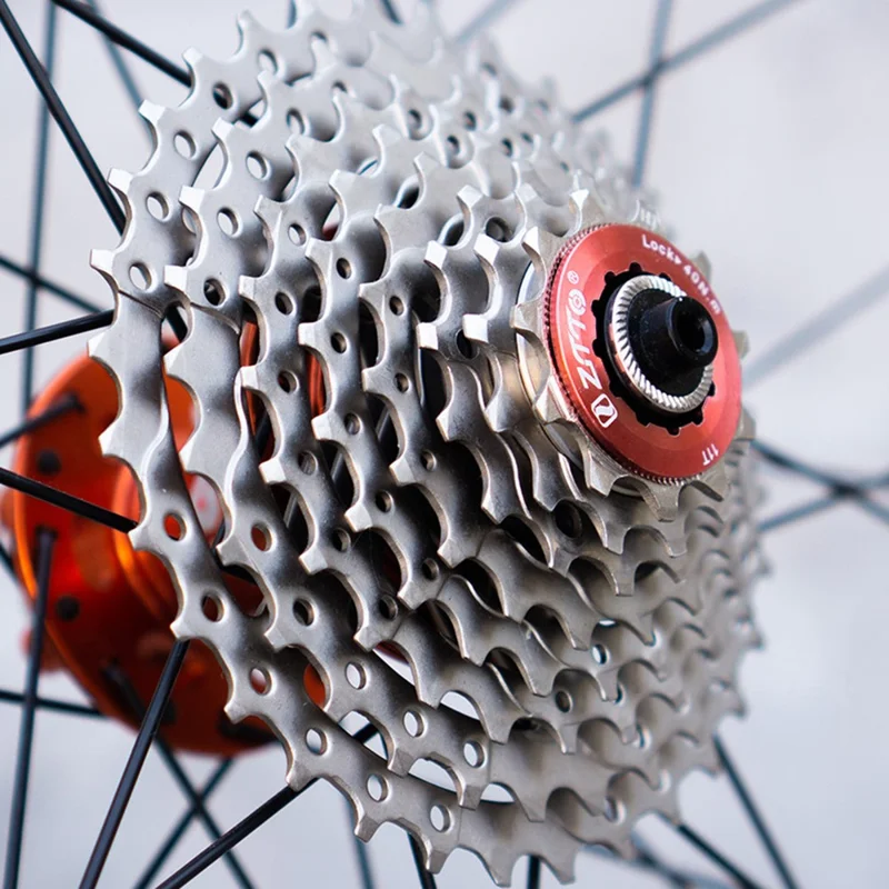 ZTTO Silver 10 Speed Flywheel Bike Cassette for Road Bicycle - 11T-34T