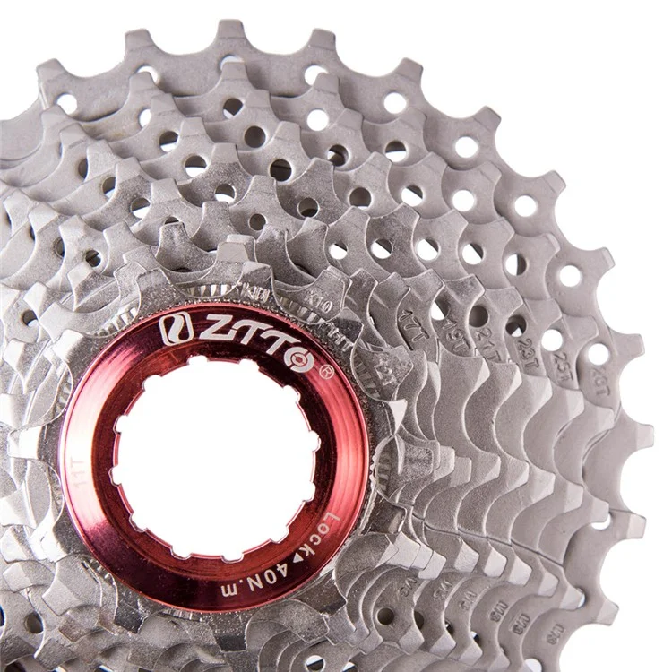ZTTO 1128Y Hollow 11T-28T 11 Gang Fahrrad Stahlschwungrad Rennrad Kassette Schwungrad - Silber
