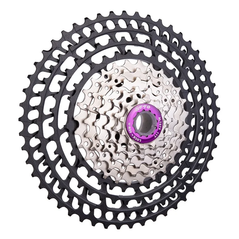 ZTTO 1050SLRHY Aluminum Alloy Flywheel 10 Speed 11T-50T Racing Bike Cassette Replacement