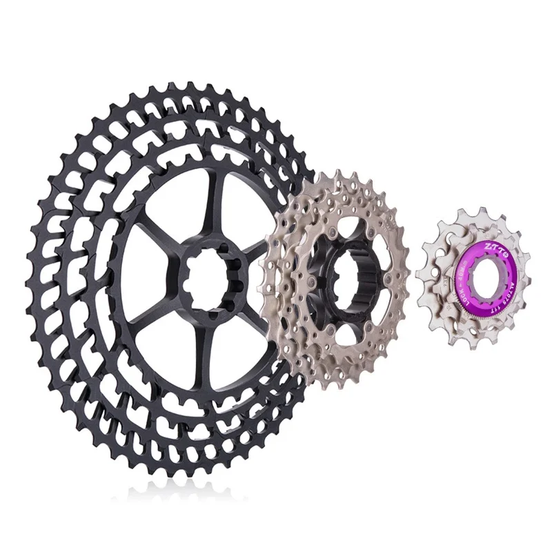 ZTTO 1050SLRHY Aluminum Alloy Flywheel 10 Speed 11T-50T Racing Bike Cassette Replacement