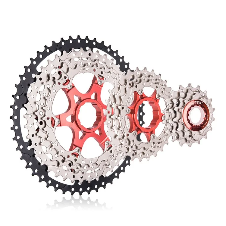 ZTTO 11S50T Flywheel Hueco de Montaña 11-50T Bicicleta de Acero 11 Velocidades Cassette de Bicicleta - Plata