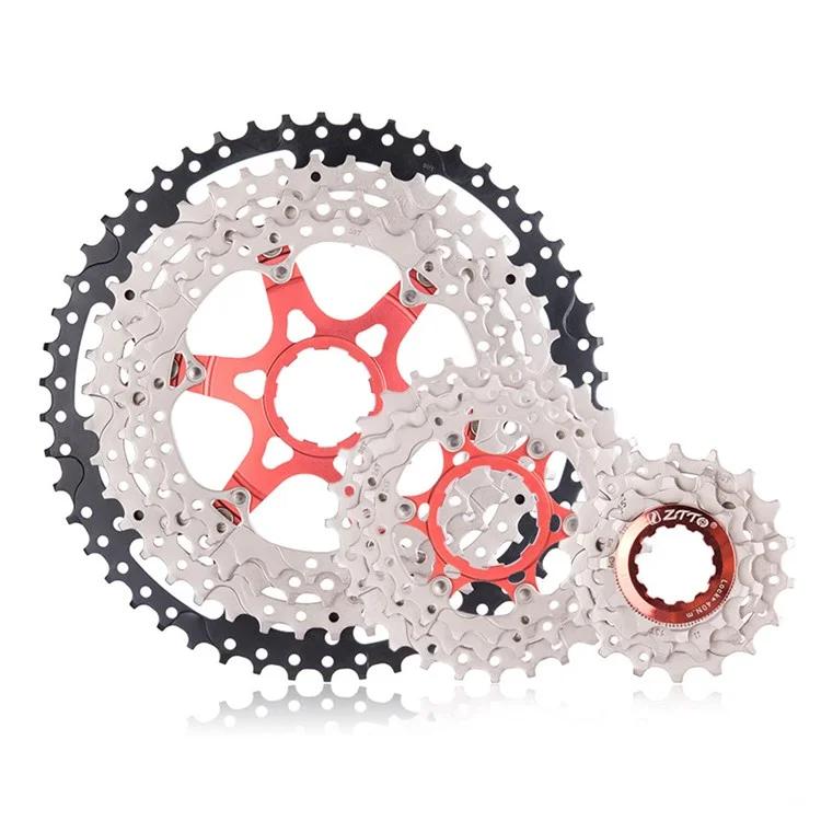ZTTO 11S50T Flywheel Hueco de Montaña 11-50T Bicicleta de Acero 11 Velocidades Cassette de Bicicleta - Plata