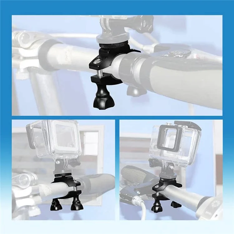 KF27870 Bike Camera Mount 1 / 4-inch Screw Adapter Bicycle Action Camera Bracket for GoPro / DJI Osmo