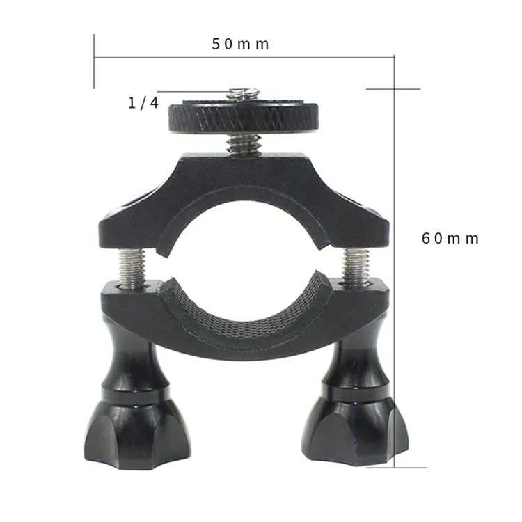 KF27870 Bike Camera Mount 1 / 4-inch Screw Adapter Bicycle Action Camera Bracket for GoPro / DJI Osmo