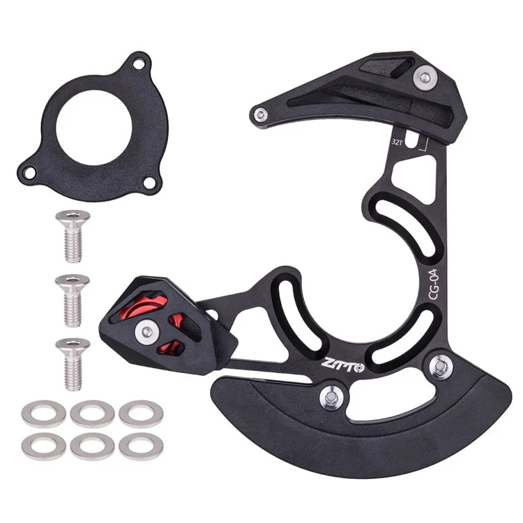 ZTTO CG04 MTB Bicycle Chain Guide Mountain Bike Pulley Chain Stabilizer 32-38T Bicycle Chain Protector - Black