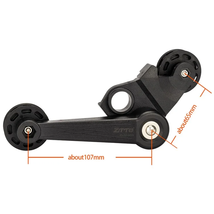 ZTTO ZLQ03S para la bicicleta Brompton, tensor de cadena de velocidad, guía de desviador trasero de plástico PC, piezas de ciclismo