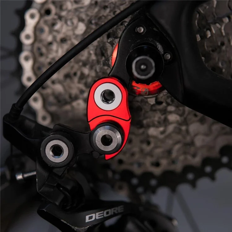 ZTTO Bicicleta Trasera Desviador Hanger Extensión Bicicleta de Carretera Marco Engranaje Cola Gancho Extensor - Negro