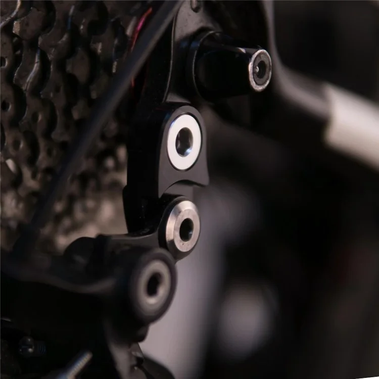 ZTTO Bicicleta Trasera Desviador Hanger Extensión Bicicleta de Carretera Marco Engranaje Cola Gancho Extensor - Negro