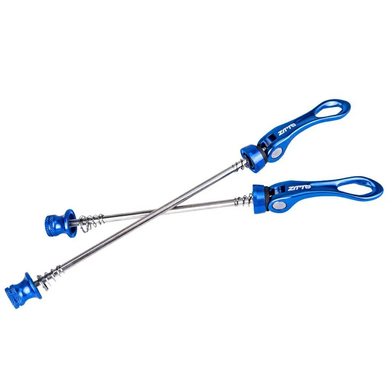 ZTTO LXKCG 1 Pair Bicycle Quick Release Skewer Bike Rear Wheel Quick Release Replacement Axle - Blue