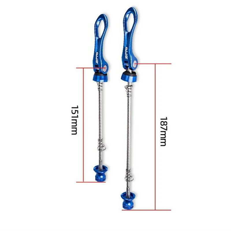 ZTTO LXKCG 1 Pair Bicycle Quick Release Skewer Bike Rear Wheel Quick Release Replacement Axle - Blue