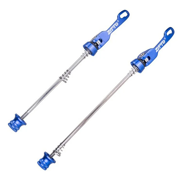ZTTO JYK2 Cycling Wheel Hub Quick Release Lever Aluminum Alloy Front Rear Skewer Set - Blue