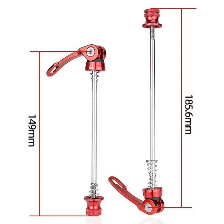 ZTTO JYK2 Cycling Wheel Hub Quick Release Lever Aluminum Alloy Front Rear Skewer Set - Blue